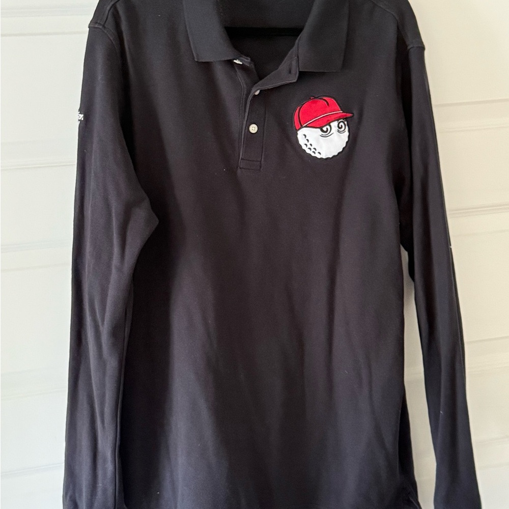 Malbon golf long sleeve polo size L